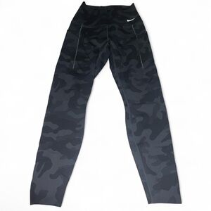 Nike Universa Dri-Fit Women's Black/Grey Camouflage High-Rise Leggings